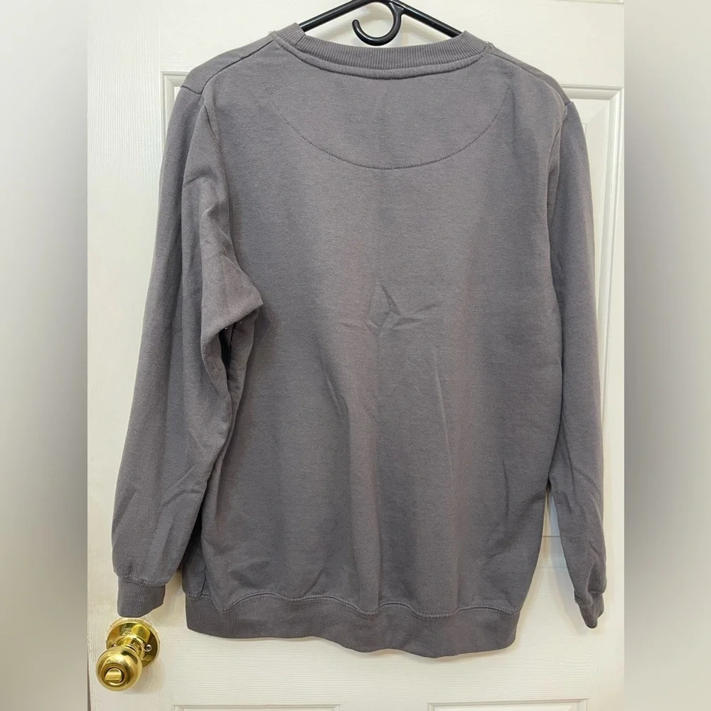 Rolling Stones Christmas Theme Crewneck Classic Rock Sweatshirt Gray Womens Xl - Picture 3 of 7